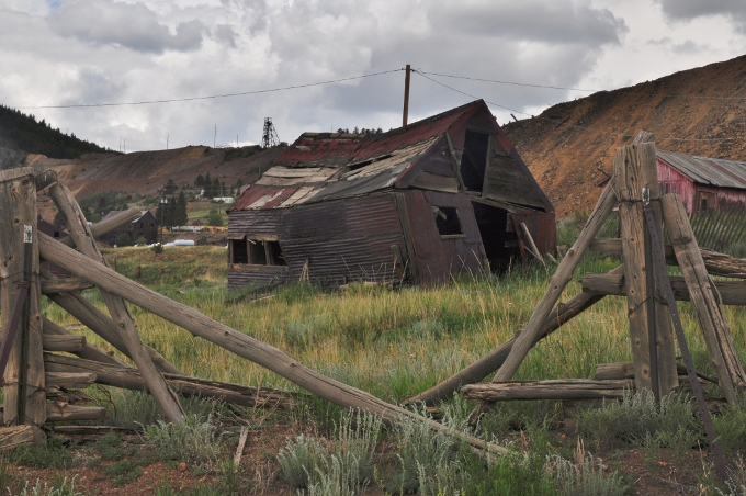 old dilapidated barn in Cripple Creek, Colorado